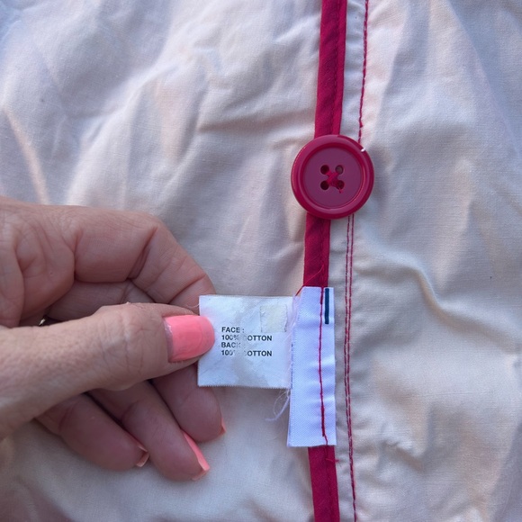 GAP Women’s Small Trench Coat Belted‎ Rosebud Valentines Collar Pockets Y2K - Picture 5 of 15